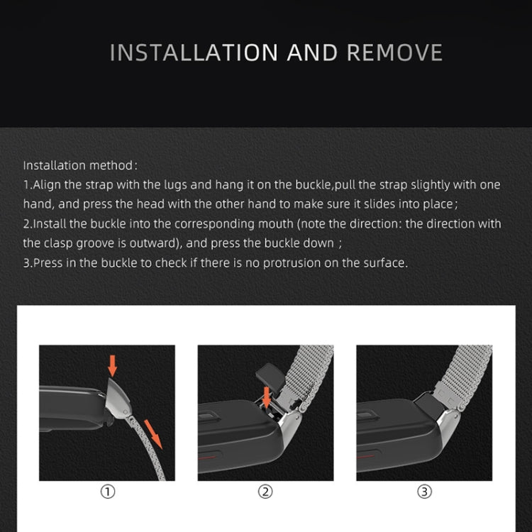 For Huawei Band 6 / Honor Band 6 / 7 MIJOBS Milan Stainless Steel Watch Band(Gold) by MIJOBS