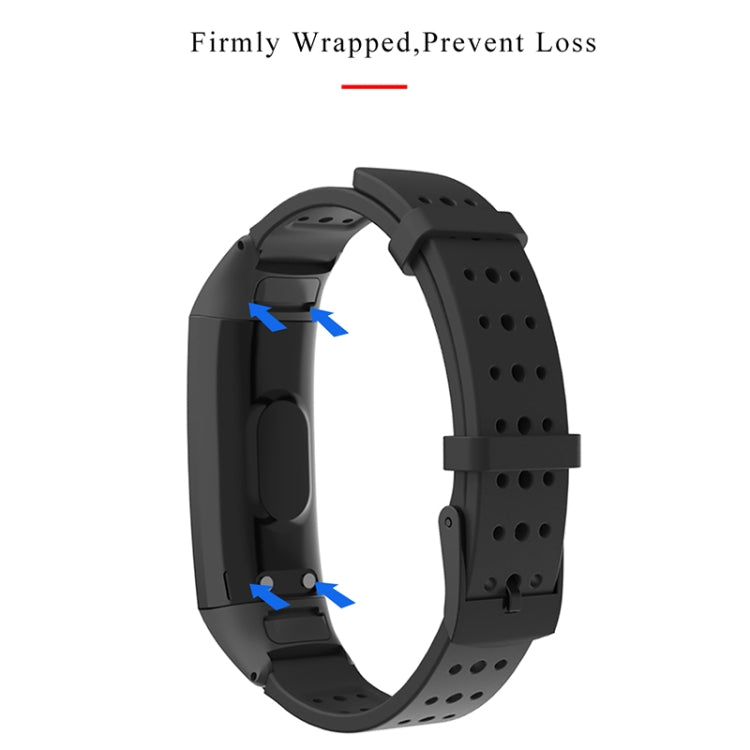 For Honor Band 4 / 5 MIJOBS Breathable Silicone Watch Band with Hole(Army Green) - Watch Bands by MIJOBS | Online Shopping UK | buy2fix