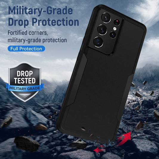 For Samsung Galay S21 Ultra 5G Pioneer Armor Heavy Duty PC + TPU Shockproof Case(Black) - Galaxy S21 Ultra 5G Cases by buy2fix | Online Shopping UK | buy2fix