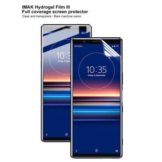 2 PCS IMAK Curved Full Screen Hydrogel Film For Sony Xperia 5 - Others by imak | Online Shopping UK | buy2fix