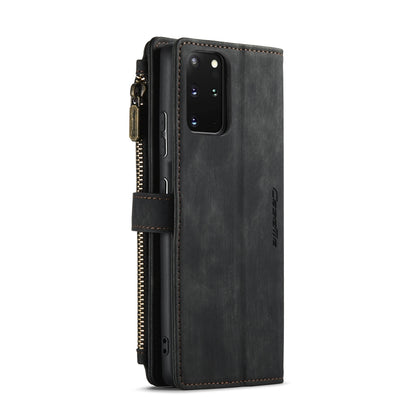 For Samsung Galaxy S20+ 5G CaseMe-C30 PU + TPU Multifunctional Horizontal Flip Leather Case with Holder & Card Slot & Wallet & Zipper Pocket(Black) - Galaxy Phone Cases by CaseMe | Online Shopping UK | buy2fix