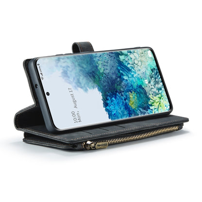 For Samsung Galaxy S20+ 5G CaseMe-C30 PU + TPU Multifunctional Horizontal Flip Leather Case with Holder & Card Slot & Wallet & Zipper Pocket(Black) - Galaxy Phone Cases by CaseMe | Online Shopping UK | buy2fix
