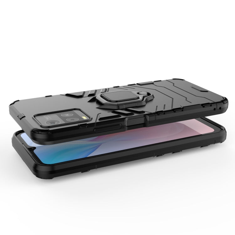 For vivo Y21 Shockproof PC + TPU Protective Case with Magnetic Ring Holder(Black) - vivo Cases by buy2fix | Online Shopping UK | buy2fix