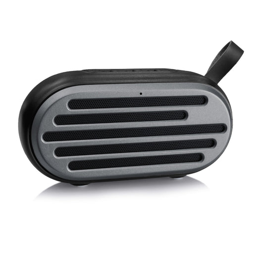 New Rixing NR-105 Mini TWS Metal Bluetooth Speaker Support Hands-free Call / FM(Black) - Desktop Speaker by NewRixing | Online Shopping UK | buy2fix