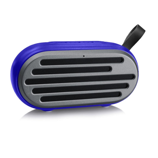 New Rixing NR-105 Mini TWS Metal Bluetooth Speaker Support Hands-free Call / FM(Blue) - Desktop Speaker by NewRixing | Online Shopping UK | buy2fix