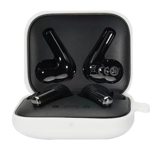 For OnePlus Buds Pro Silicone Anti-fall Wireless Earphone Protective Case(White)