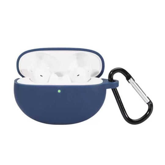For OPPO Enco Free 2 Anti-fall Wireless Earphone Silicone Protective Case with Hook(Blue)