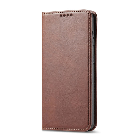 For Google Pixel 4a 4G Calf Texture Magnetic Horizontal Flip Leather Case with Holder & Card Slots & Wallet(Brown) - Google Cases by buy2fix | Online Shopping UK | buy2fix