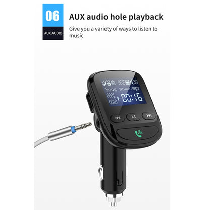 BT06 1.4 inch Car MP3 Player FM Transmitter QC3.0 Quick Charge Support Bluetooth Handsfree / TF Card - Bluetooth Car Kits by buy2fix | Online Shopping UK | buy2fix