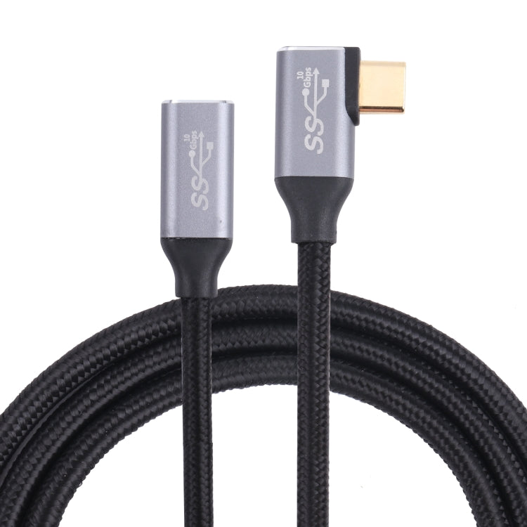 Elbow USB-C / Type-C Male to USB-C / Type-C Female Transmission Data Cable, Cable Length:0.5m by buy2fix