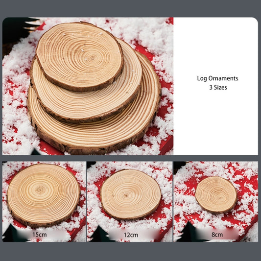 3 in 1 Creative Crude Log Pile Christmas Theme Shooting Props DIY Decorative Ornaments Background Photo Photography Props(Log Ornaments) - Holiday Props by buy2fix | Online Shopping UK | buy2fix