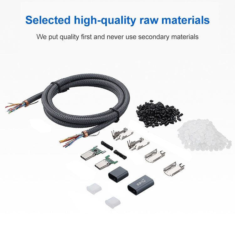 100W USB-C / Type-C Elbow to USB-C / Type-C Male Full-function Data Cable with E-mark, Cable Length:0.5m by buy2fix