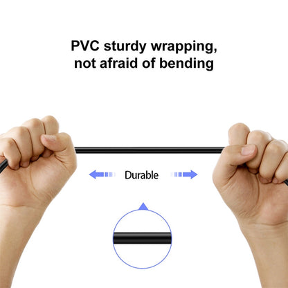 60W 3A USB-C / Type-C Male to USB-C / Type-C Elbow PD Fast Charging Magic Belt Cable, Cable Length:2m by buy2fix