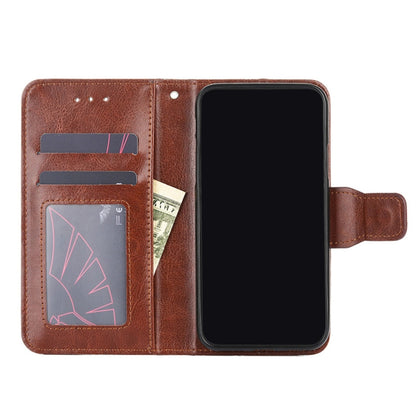 For Samsung Galaxy A71 4G Crystal Texture Horizontal Flip Leather Case with Holder & Card Slots & Wallet(Brown) by buy2fix