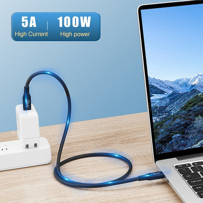 100W USB-C / Type-C 4.0 Male to USB-C / Type-C 4.0 Male Full-function Data Cable for Thunderbolt 3, Cable Length:1m by buy2fix