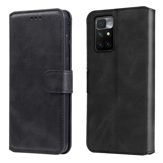 For Xiaomi Redmi 10 Classic Calf Texture PU + TPU Horizontal Flip Leather Case with Holder & Card Slots & Wallet(Black) - Xiaomi Cases by buy2fix | Online Shopping UK | buy2fix
