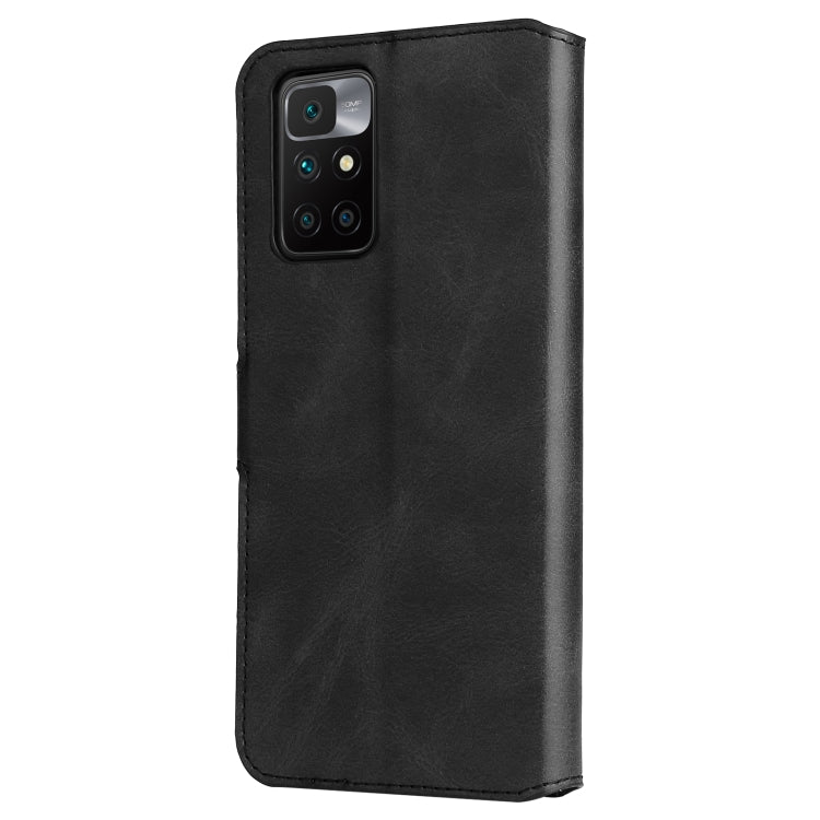 For Xiaomi Redmi 10 Classic Calf Texture PU + TPU Horizontal Flip Leather Case with Holder & Card Slots & Wallet(Black) - Xiaomi Cases by buy2fix | Online Shopping UK | buy2fix