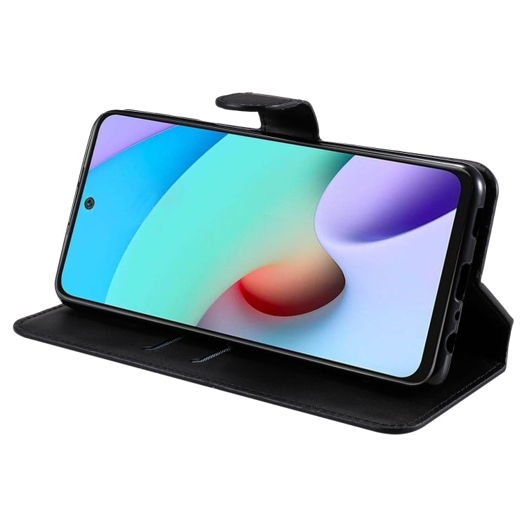 For Xiaomi Redmi 10 Classic Calf Texture PU + TPU Horizontal Flip Leather Case with Holder & Card Slots & Wallet(Black) - Xiaomi Cases by buy2fix | Online Shopping UK | buy2fix