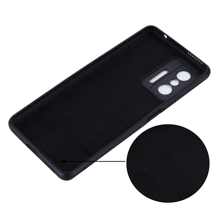 For Xiaomi 11T 5G Solid Color Liquid Silicone Dropproof Full Coverage Protective Case(Black) by buy2fix