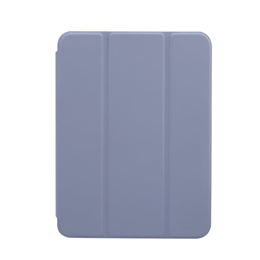 For iPad mini 6 / mini 2024 Voltage Skin Texture Transparent TPU Smart Leather Tablet Case with 3-Folding Holder & Pen Slot(Baby Blue) - iPad mini 6 Cases by buy2fix | Online Shopping UK | buy2fix