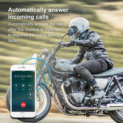 V9 Pro Motorcycle Helmet Bluetooth Walkie-talkie Support FM(Black) - Others by buy2fix | Online Shopping UK | buy2fix