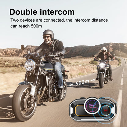V9 Pro Motorcycle Helmet Bluetooth Walkie-talkie Support FM(Black) - Others by buy2fix | Online Shopping UK | buy2fix