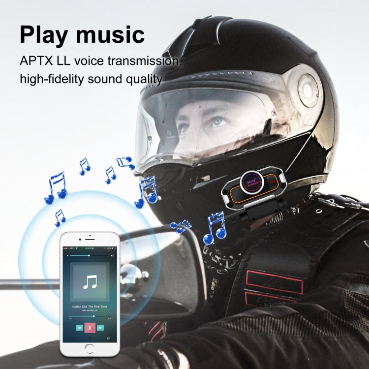 V9 Pro Motorcycle Helmet Bluetooth Walkie-talkie Support FM(Black) - Others by buy2fix | Online Shopping UK | buy2fix