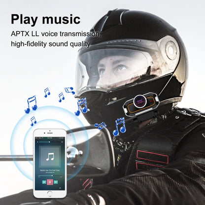 V9 Pro Motorcycle Helmet Bluetooth Walkie-talkie Support FM(Black) - Others by buy2fix | Online Shopping UK | buy2fix