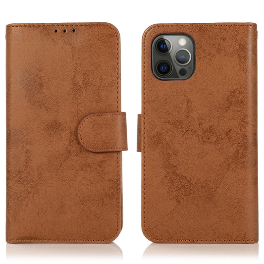 For iPhone 13 Pro Max Retro 2 in 1 Detachable Magnetic Horizontal Flip TPU + PU Leather Case with Holder & Card Slots & Photo Frame & Wallet (Brown) - iPhone 13 Pro Max Cases by buy2fix | Online Shopping UK | buy2fix