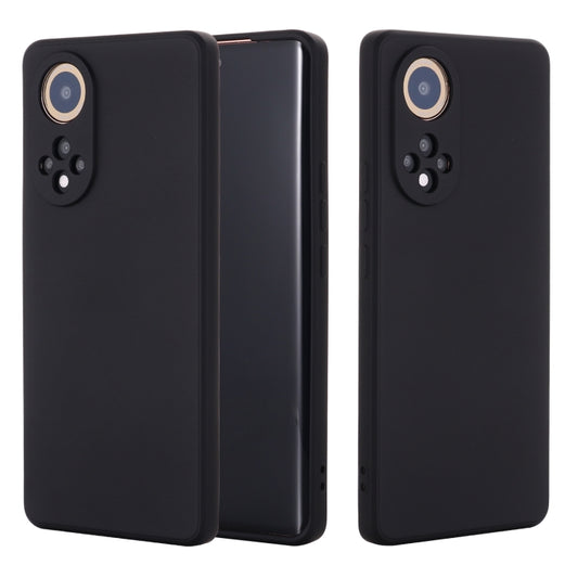 For Huawei Nova 9 Solid Color Liquid Silicone Dropproof Full Coverage Protective Case(Black) - Huawei Cases by buy2fix | Online Shopping UK | buy2fix