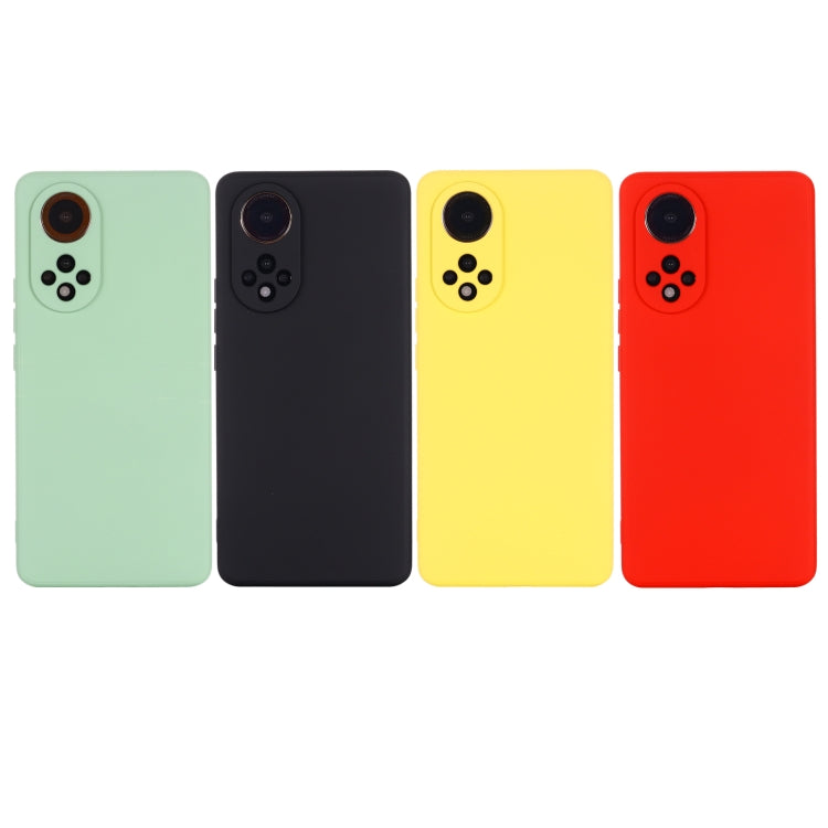 For Huawei Nova 9 Solid Color Liquid Silicone Dropproof Full Coverage Protective Case(Red) - Huawei Cases by buy2fix | Online Shopping UK | buy2fix