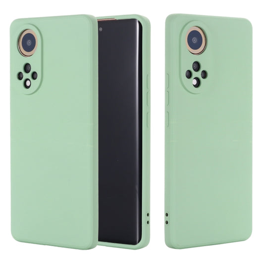 For Huawei Nova 9 Solid Color Liquid Silicone Dropproof Full Coverage Protective Case(Green) - Huawei Cases by buy2fix | Online Shopping UK | buy2fix