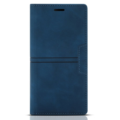 For iPhone 12 Pro Max Dream Magnetic Suction Business Horizontal Flip PU Leather Case with Holder & Card Slot & Wallet(Blue) - iPhone 12 Pro Max Cases by buy2fix | Online Shopping UK | buy2fix