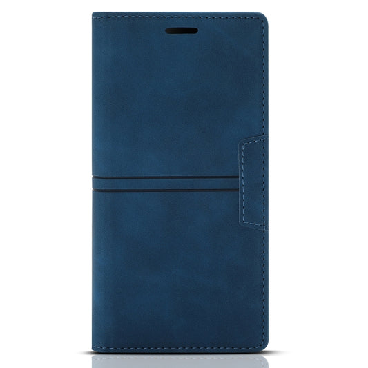 For iPhone 12 Pro Max Dream Magnetic Suction Business Horizontal Flip PU Leather Case with Holder & Card Slot & Wallet(Blue) - iPhone 12 Pro Max Cases by buy2fix | Online Shopping UK | buy2fix