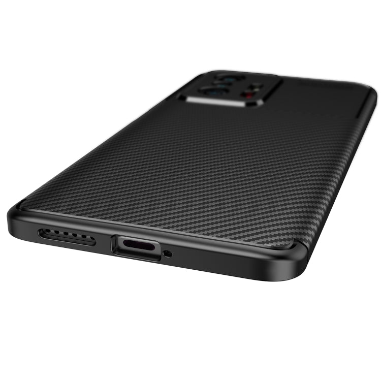 For Xiaomi Mi 11T / 11T Pro Carbon Fiber Texture Shockproof TPU Case(Black) by buy2fix