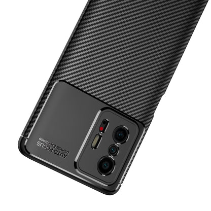 For Xiaomi Mi 11T / 11T Pro Carbon Fiber Texture Shockproof TPU Case(Black) by buy2fix