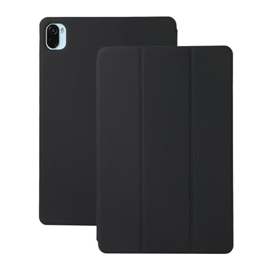 For Xiaomi Pad 5 / Pad 5 Pro Solid Color Magnetic Horizontal Flip Leather Case with Holder(Black) - More Tablet Cases by buy2fix | Online Shopping UK | buy2fix