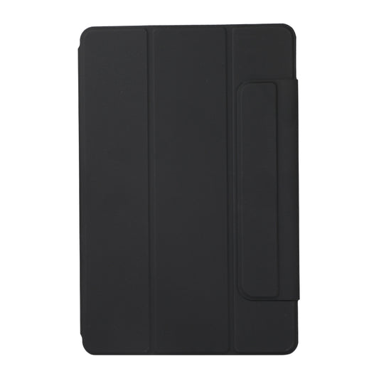 For Xiaomi Pad 5 / Pad 5 Pro Solid Color Magnetic Buckle Horizontal Flip Leather Case with Holder(Black) by buy2fix