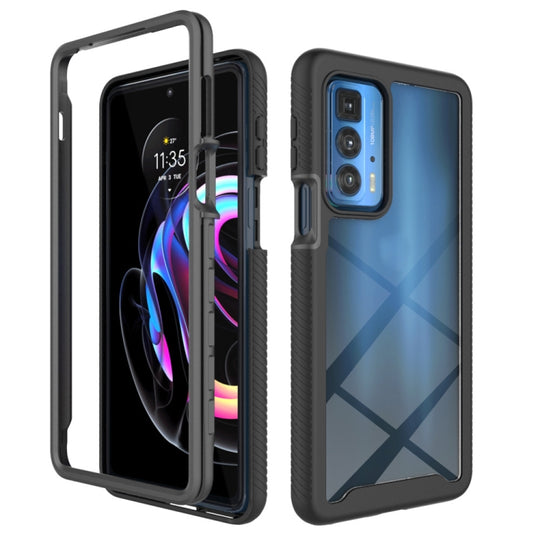 Pour Motorola Edge 20 Pro Starry Sky Solid Color Series Étui de protection antichoc PC + TPU (noir)