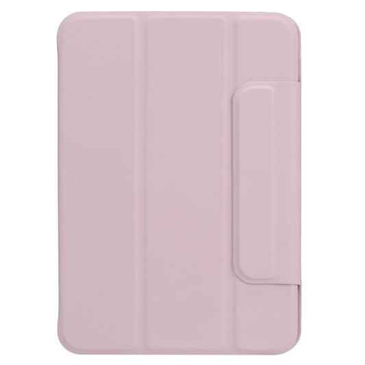 For iPad mini 2024 / mini 6 Horizontal Flip Ultra-thin Fixed Buckle Magnetic PU Tablet Case With Three-folding Holder & Sleep / Wake-up Function(Pink) - iPad mini 6 Cases by buy2fix | Online Shopping UK | buy2fix