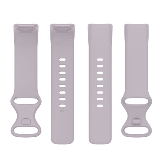 For Fitbit Charge 5 Silicone Watch Band, Size:S(Lavender Purple) - Watch Bands by buy2fix | Online Shopping UK | buy2fix