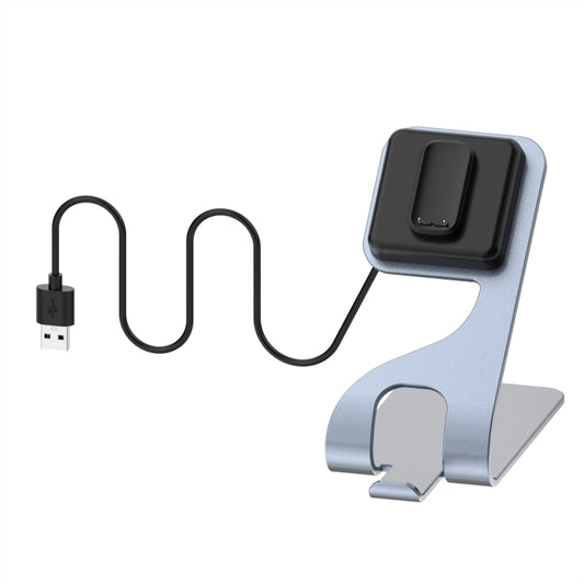 For Fitbit Charge 5 Portable Magnetic Metal Charger Holder(Grey) - Charger by buy2fix | Online Shopping UK | buy2fix