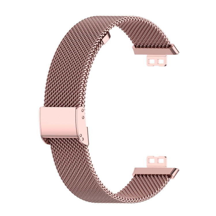 For Huawei Watch Fit Mesh Metal Watch Band(Rose Pink) by buy2fix