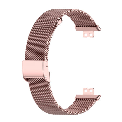 For Huawei Watch Fit Mesh Metal Watch Band(Rose Pink) by buy2fix