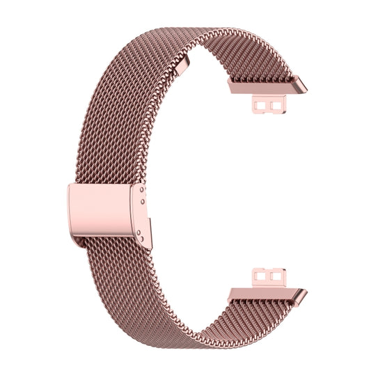 For Huawei Watch Fit Mesh Metal Watch Band(Rose Pink) by buy2fix