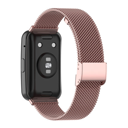 For Huawei Watch Fit Mesh Metal Watch Band(Rose Pink) by buy2fix