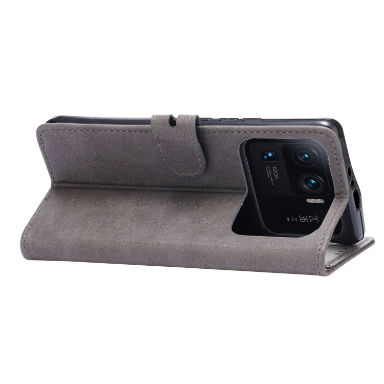 For Xiaomi Mi 11 Ultra Embossed Happy Cat Pattern Horizontal Flip Leather Case with Holder & Card Slots & Wallet(Grey) - Xiaomi Cases by buy2fix | Online Shopping UK | buy2fix