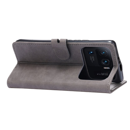 For Xiaomi Mi 11 Ultra Embossed Happy Cat Pattern Horizontal Flip Leather Case with Holder & Card Slots & Wallet(Grey) - Xiaomi Cases by buy2fix | Online Shopping UK | buy2fix