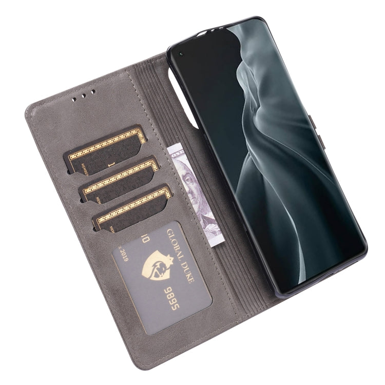 For Xiaomi Mi 11 Ultra Embossed Happy Cat Pattern Horizontal Flip Leather Case with Holder & Card Slots & Wallet(Grey) - Xiaomi Cases by buy2fix | Online Shopping UK | buy2fix