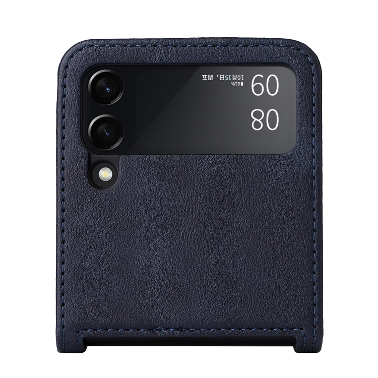 For Samsung Galaxy Z Flip3 5G Retro Crazy Horse Texture Leather Case with Card Slots(Blue) - Galaxy Phone Cases by buy2fix | Online Shopping UK | buy2fix